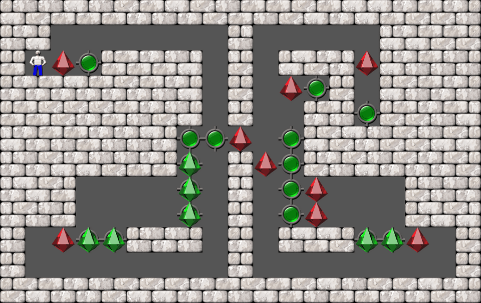 Sokoban Bugs550 collection level 366